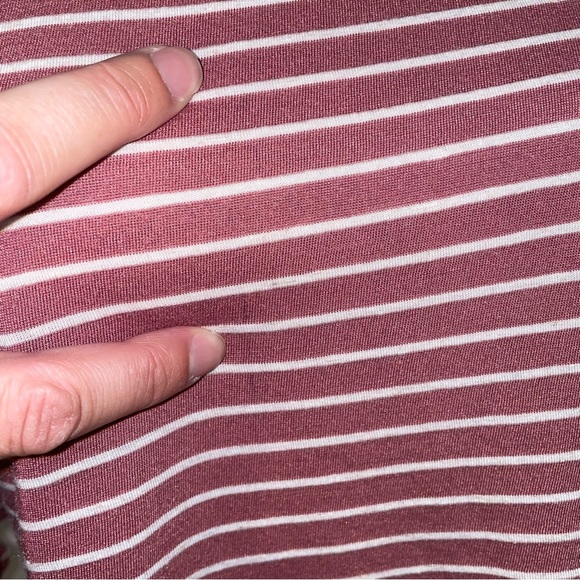 Billabong Striped Flutter Sleeve Mock Neck Tee - Picture 5 of 16